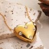 Copper Plating 18K Gold Light Luxury Diamond Love Necklace - Image 2