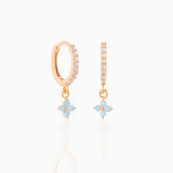 Small And Beautiful Flower Earrings Micro-inlaid Ear Clip - Image 4