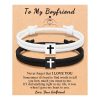 Simple Fashion Cross Milan Rope Braided Bracelet - Image 3