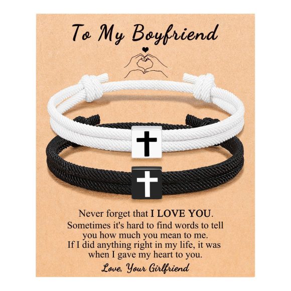 Simple Fashion Cross Milan Rope Braided Bracelet - Image 3