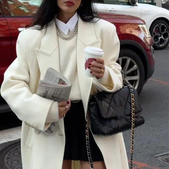 Fashionable All-match Woolen Coat For Women - Image 4