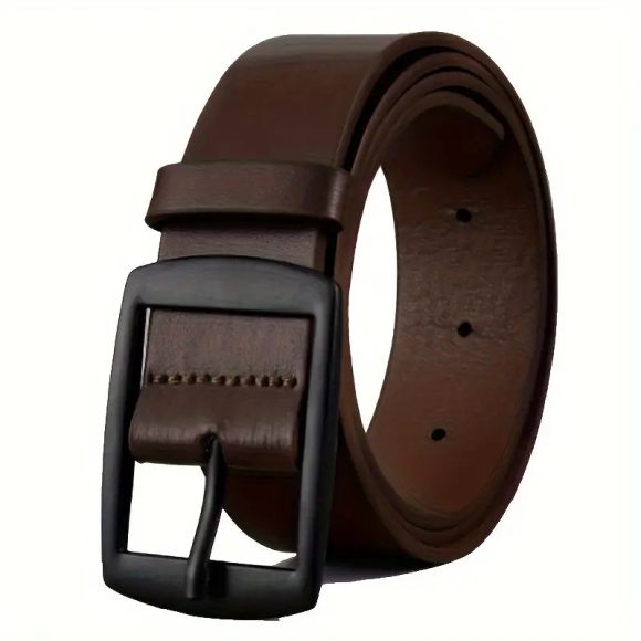 Men Business Casual Trousers Jeans Belt - Image 5