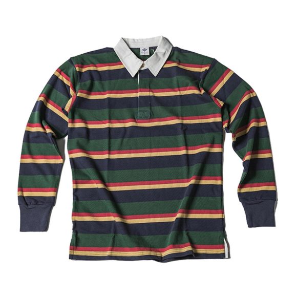 Men's Polo Collar Stripes T-shirt Retro Long Sleeve - Image 6
