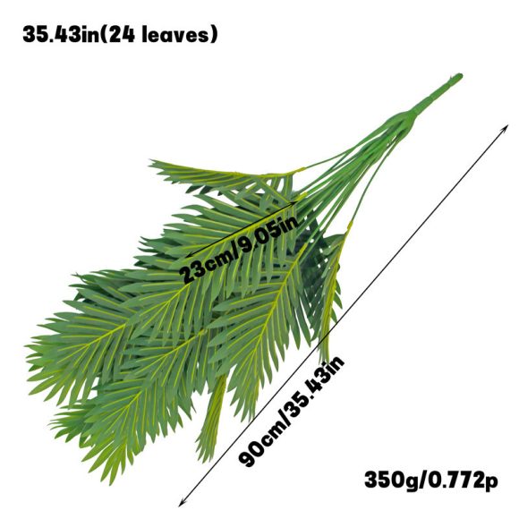 Simulation Green Plant 12-24 Head Beam Round Back Of Turtle Wall Decoration Garden - Image 4