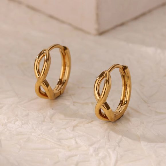 Simple Love Heart Earrings Ear Ring Women's New Trendy Arc Earrings - Image 2
