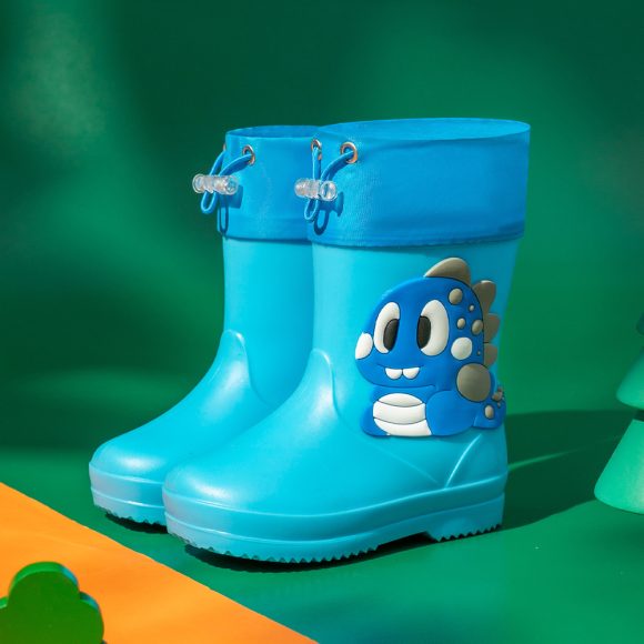 Children's Rain Boots Cartoon Waterproof Short Tube Rain Shoes - Image 5