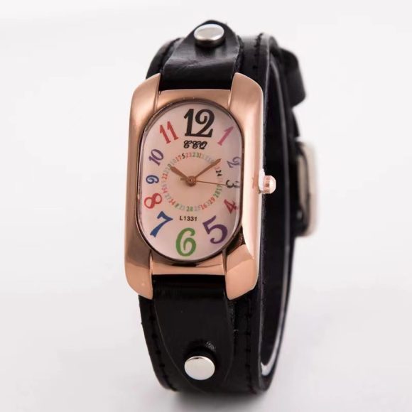 Trendy Vintage Genuine Leather Men's Watch - Image 7