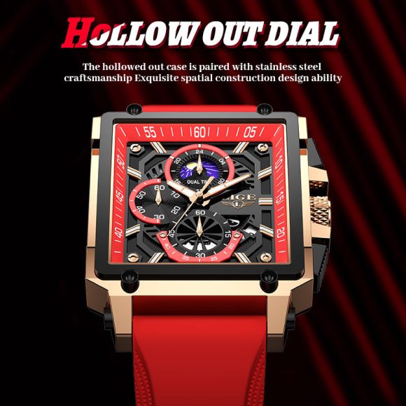 Fashion Design Waterproof New Quartz Square Watch - Image 2