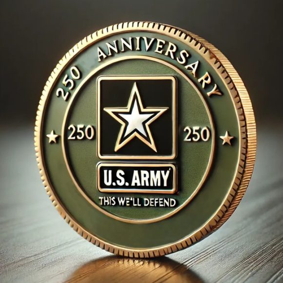 Navy 250th Anniversary Badge 2D Flat Acrylic Print - Image 3