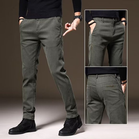 Men's Straight Business Thick Casual Trousers - Image 8