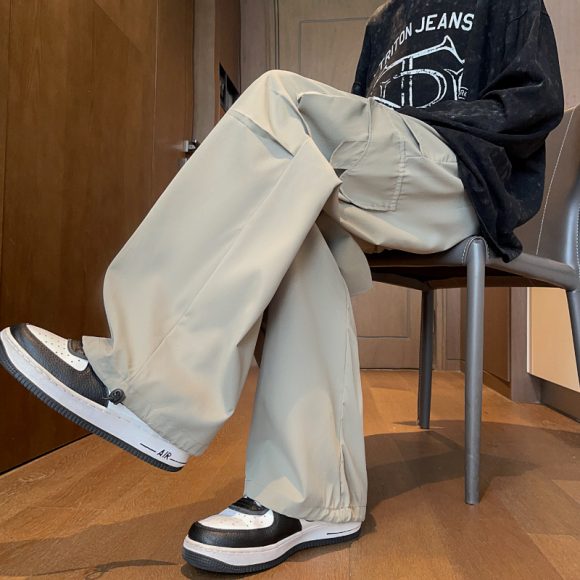 Loose Hong Kong Style Ins Straight Casual Pants - Image 6