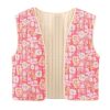 Autumn Small Floral Double-sided Wear Cotton Vest - Image 3