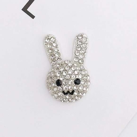 Diamond Rabbit Diy Ornament Accessories Diamond Studded By Hand Flower Phone Case - Image 2