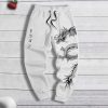 Dark Printed Loose Men's And Women's Lace-up Sweatpants - Image 6