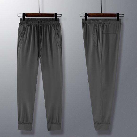 Ice Silk Leggings Men's Sports Pants Thin Trendy - Image 2