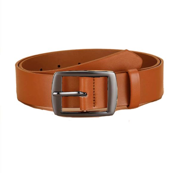 Men's Pin Buckle PU Microfiber Eyelet Belt Fashion Casual Belt - Image 8