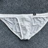 New Upturned Men's Low Waist Ice Silk Briefs - Image 7