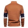 Polo Collar Contrast Color Casual All-matching Hoodie - Image 2