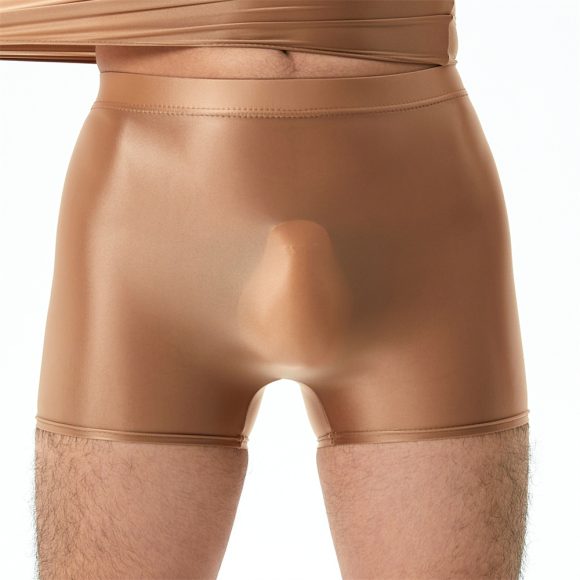 Plus Size High Elastic Shiny Silky Boxers Men - Image 9