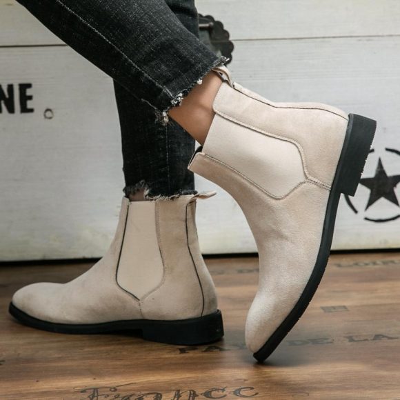 Rubber Pigskin Martin Boots Casual Men's Boots High-top - Image 6