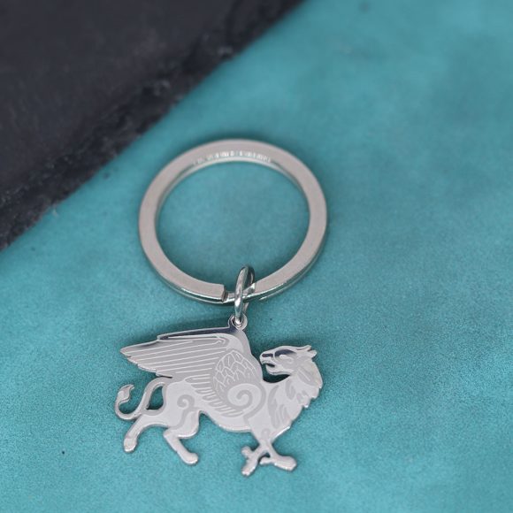 Fashion New Griffin Stainless Steel Anglo Pendant Keychain - Image 3