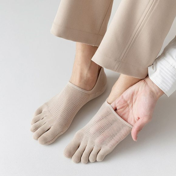 Men's Cotton Deodorant And Sweat-absorbing Breathable Five Toe Socks - Image 6