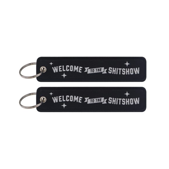 Minimalist Quotation Weaving Mark Keychain Lanyard - Image 8