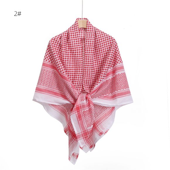 Men's Scarf Jacquard Wave Pattern Large Size Square Scarf - Image 5