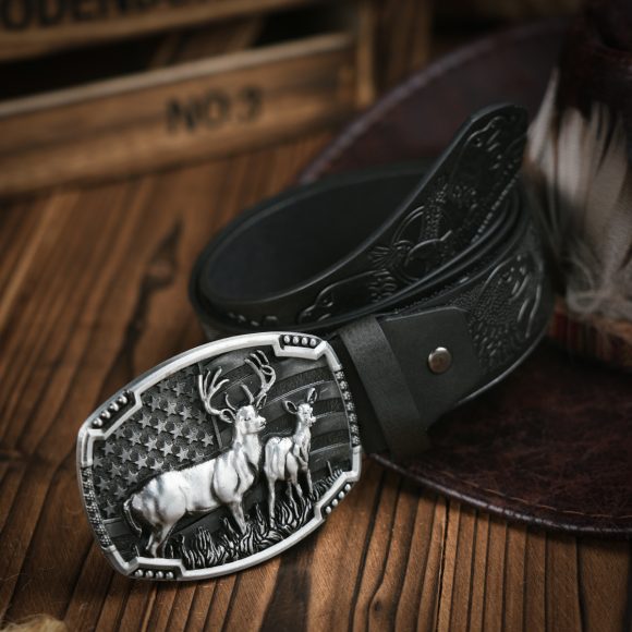 Punk Leather PU Leather Denim Trend Belt - Image 5