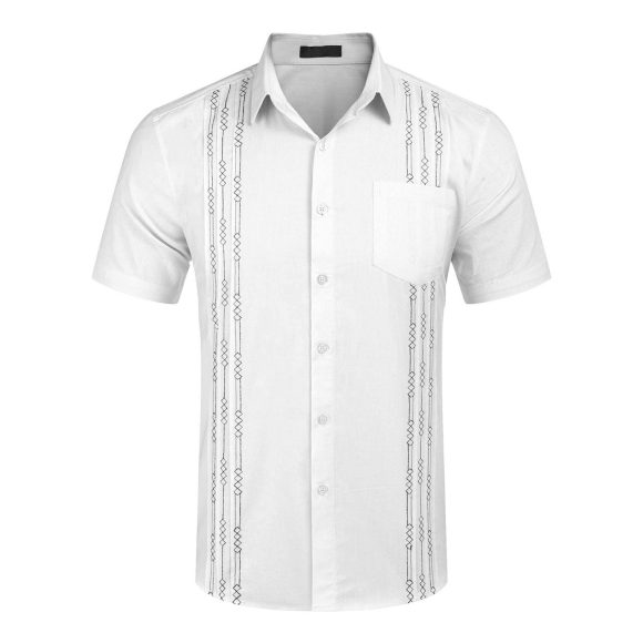 Cuba Beach Top Pocket Guayabella Shirt - Image 2