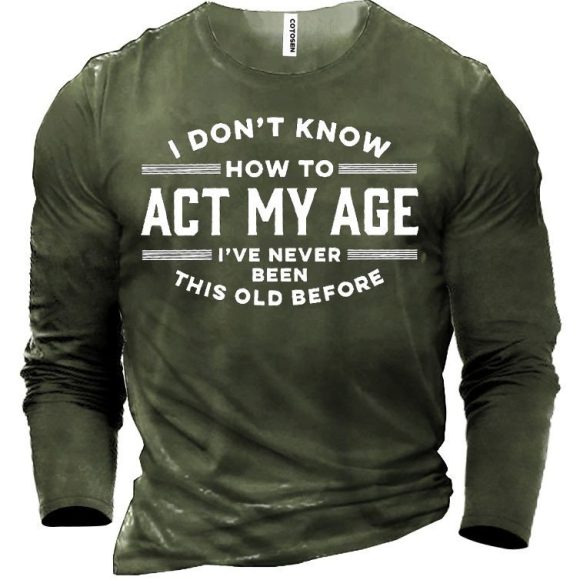 Men's Casual Round Neck Long Sleeve Printing - Image 5