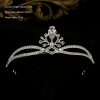 Simple Rhinestone Silver Headband Crown - Image 10