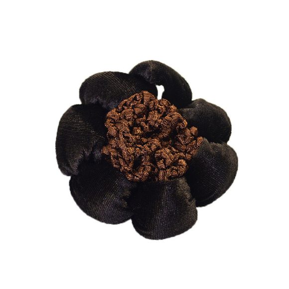 Solid Color Performance Dance Velvet Headband With Hair Mesh Bag - Image 2