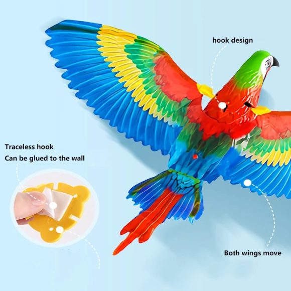 Simulation Bird Cat Interactive Pet Toys Hanging Eagle Flying Teasering Play Kitten Dog Toys Animals Cat Accessories Supplies - Image 6
