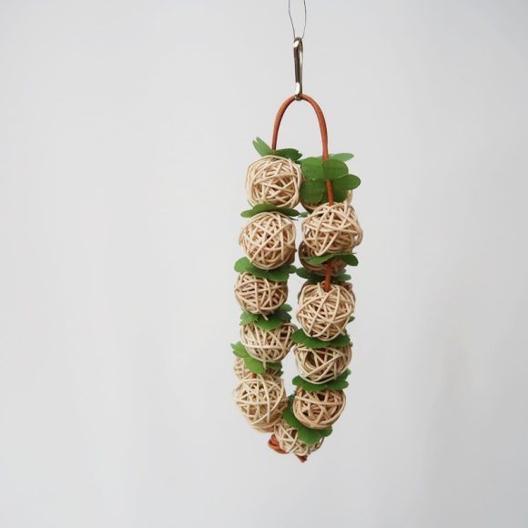 Parrot Bird Simple Wooden Chew Toy - Image 3