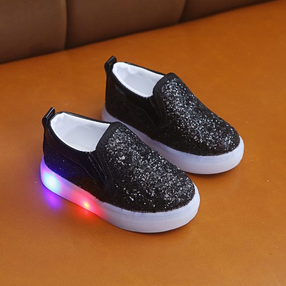 Kids Led Sneakers Lighted Baby Toddler Sneakers Sequin Girl Light Shoes - Image 6