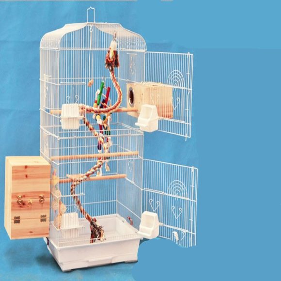 Portable Pet Display Cage Wire Bird Cage Parrot Cage - Image 4