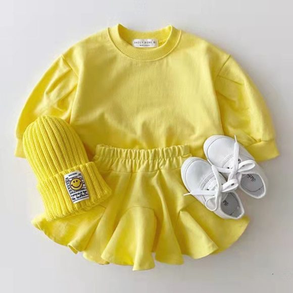 Fashionable Clothing Suit Baby Leisure Children's Clothing Candy Color - Image 3
