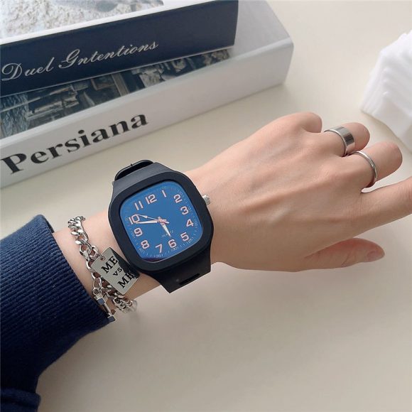 Student Couple Fashion Simple Square Digital Electronic Watch - Image 3