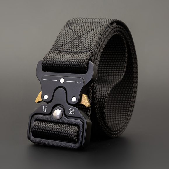 Men's Outdoor Nylon Elastic Buckle Belt Work Clothes Belt - Image 4