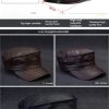 Autumn And Winter Men's Genuine Leather Octagonal Cap - Image 9