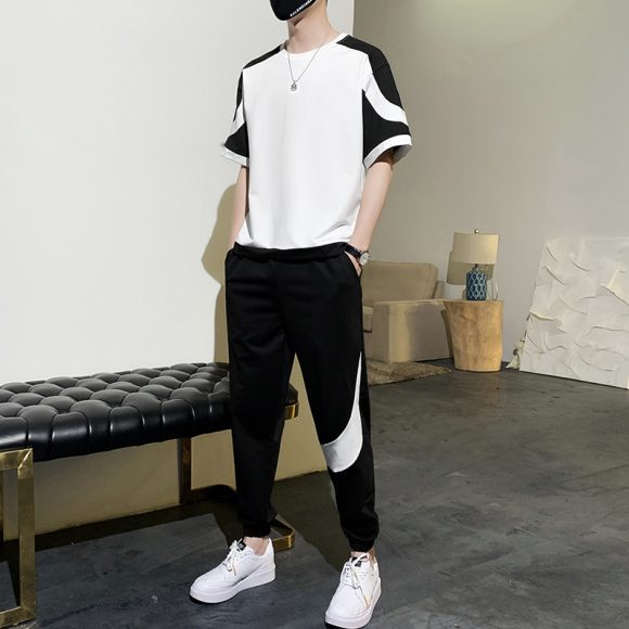 Summer Short-sleeved T-shirt Men's Casual Suit - Image 9