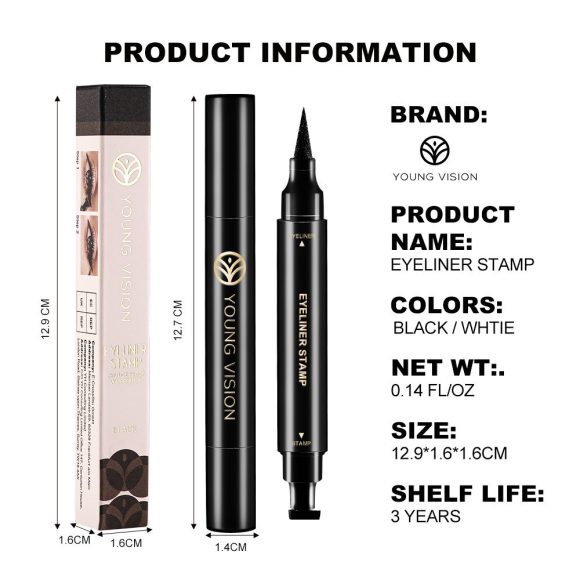 Black And White Seal Eyeliner Not Easy To Smudge - Image 4