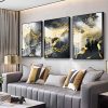 Golden Black And White Wall Art Posters And