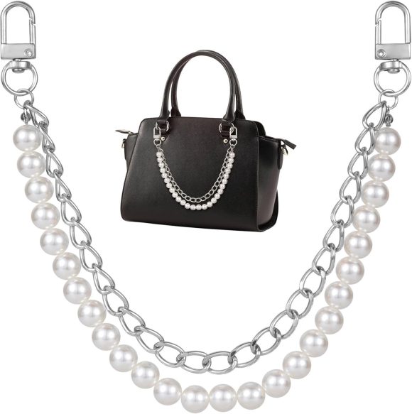 Anti-lost Mobile Phone Lanyard Water Cup Portable Pearl Double Chain Bag Decorative Chain - Image 4
