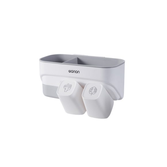 Suction Wall-mounted Multifunctional Washing Cup Holder Set - Image 3