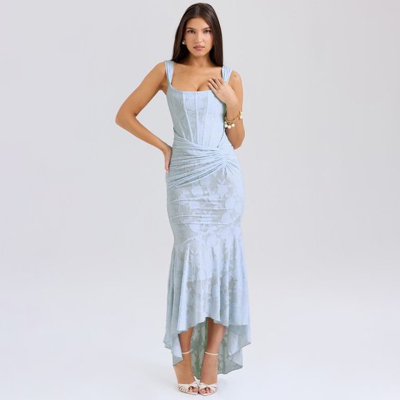 Mozision Off-shoulder Backless Sexy Evening Dress For Women Purple Sleeveless Strapless Ruched Bodycon Club Party Dress - Image 3