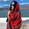 Ethnic Style Sun Protection Talma Tibet Desert Travel Thin Holiday Silk Scarf - Image 3