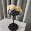 Bridal Large Flower Satin Veil Hair Hoop Headdress Wedding Dress With Accessories - Image 2