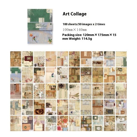 Material Paper Retro Artistic Background Notebook DIY Note - Image 7